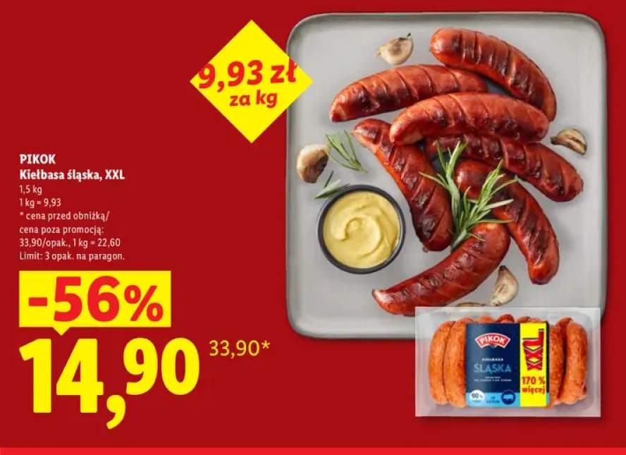 Kiełbasa śląska XXL Pikok