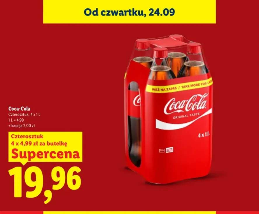 Napój gazowany Coca-Cola 4-pak