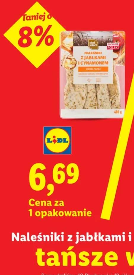 Naleśniki z jabłkami i cynamonem Chef Select