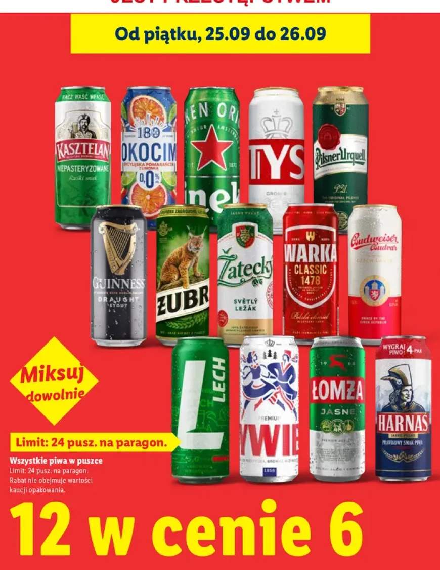 Piwa w puszce +14 wariantów