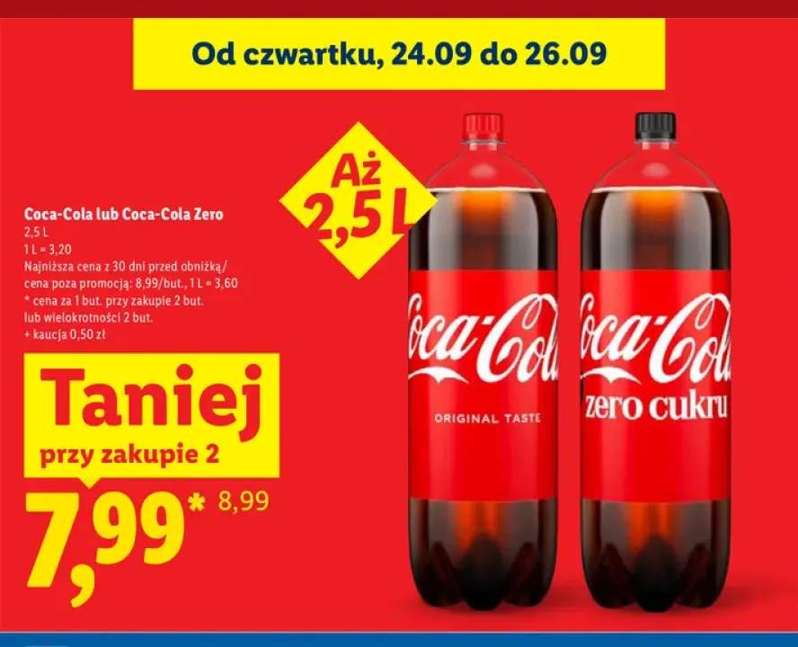 Napój gazowany Coca-Cola +1 wariant