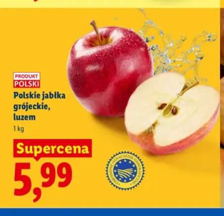 Polskie jabłka grójeckie luzem