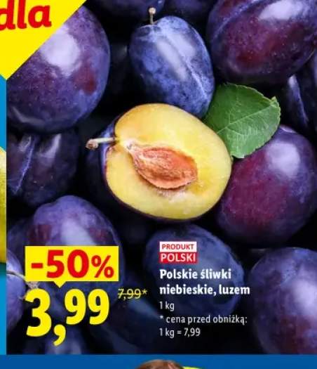 Polskie śliwki niebieskie luzem
