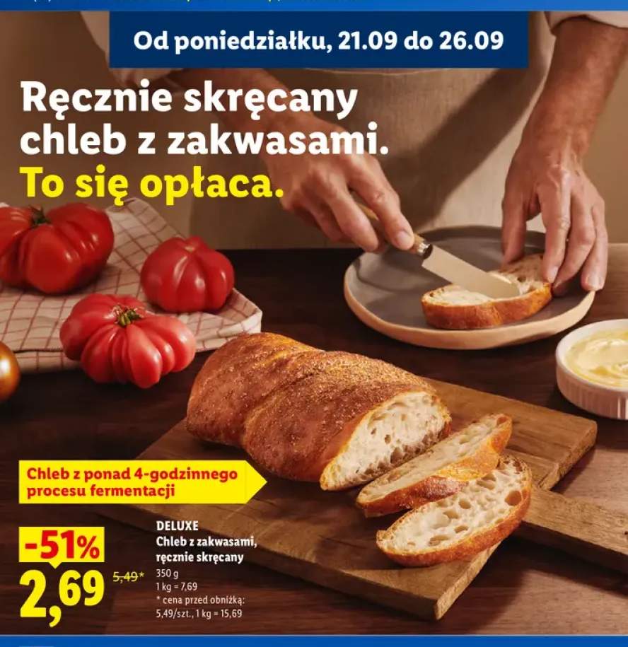 Chleb z zakwasami ręcznie skręcany Deluxe