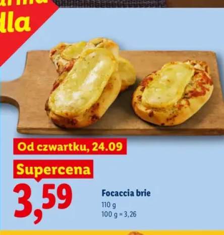 Focaccia brie