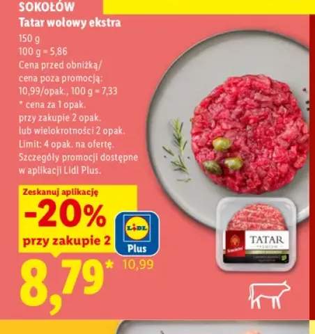 Tatar wołowy ekstra Sokołów