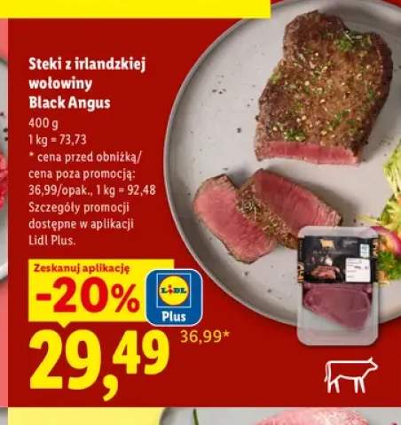 Steki z irlandzkiej wołowiny Black Angus