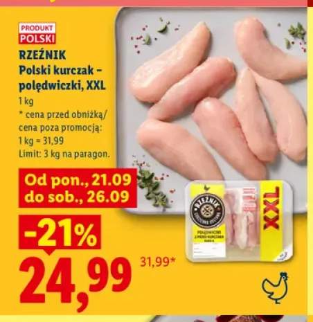 Polski kurczak polędwiczki XXL Rzeźnik