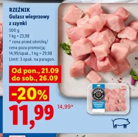 Gulasz wieprzowy z szynki Rzeźnik