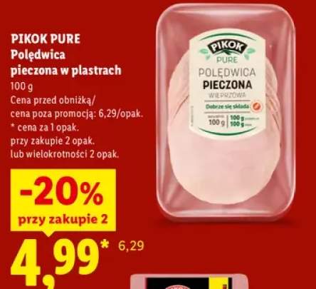 Polędwica pieczona w plastrach Pikok Pure