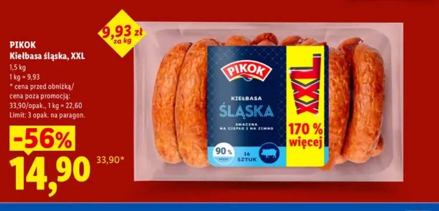 Kiełbasa śląska XXL Pikok