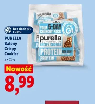 Batony Crispy Cookies Purella 5-pak