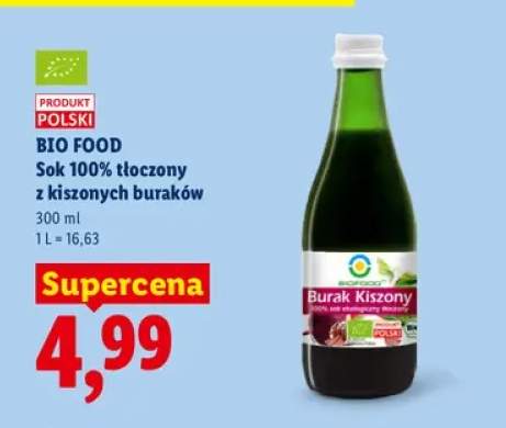 Sok tłoczony z kiszonych buraków Bio Food 100%