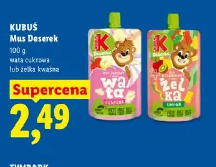Mus deserek żelka kwaśna Kubuś +1 wariant