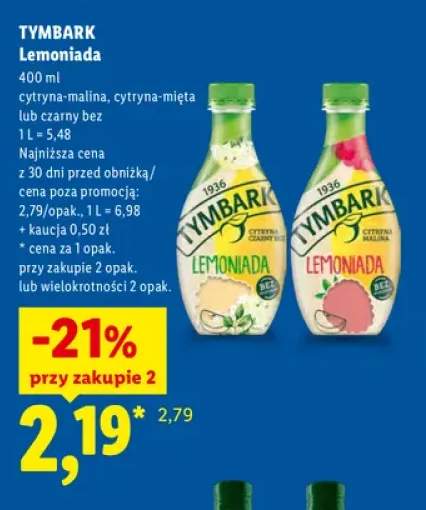 Lemoniada cytryna-malina Tymbark +2 warianty