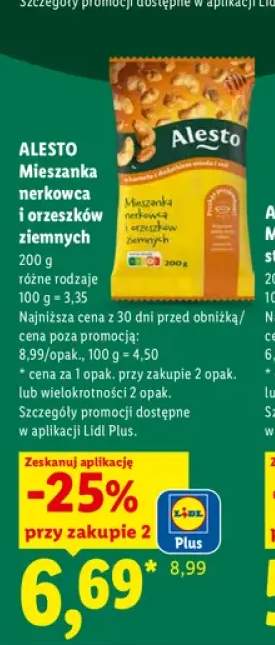Mieszanka nerkowca i orzeszków ziemnych Alesto