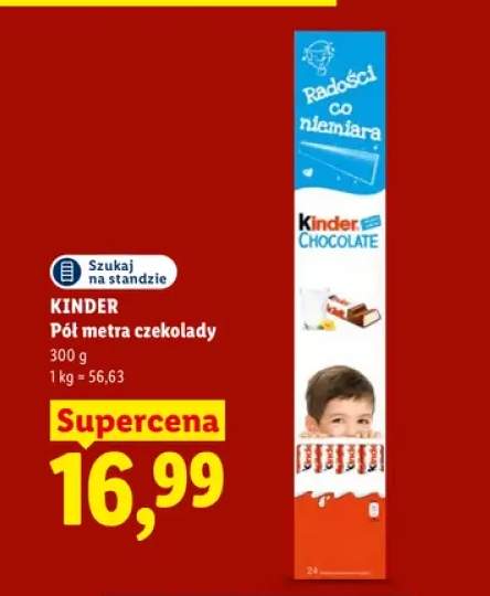 Pół metra czekolady Kinder