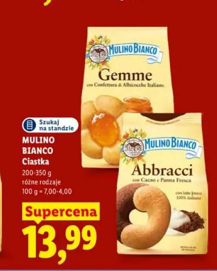 Ciastka Gemme Mulino Bianco +1 wariant