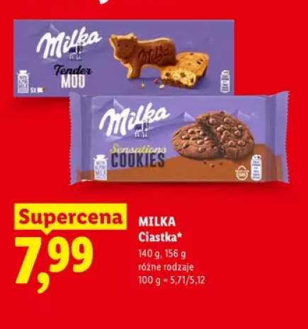 Ciastka Tender Moo Milka +1 wariant