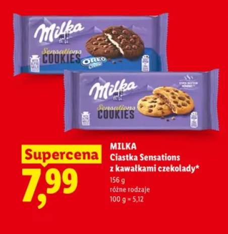 Ciastka Sensations Cookies Oreo Creme Milka +1 wariant