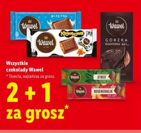 Czekolady Wawel +5 wariantów