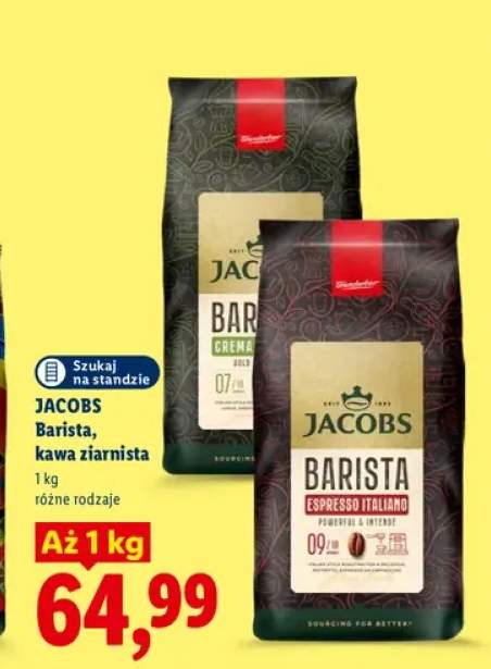 Kawa ziarnista Jacobs Barista Crema Gold +1 wariant