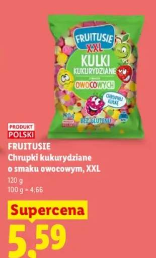 Chrupki kukurydziane o smaku owocowym XXL Fruitusie