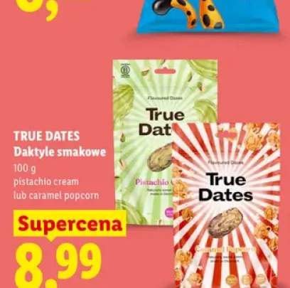 Daktyle smakowe caramel popcorn True Dates +1 wariant