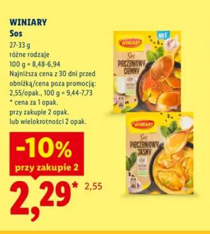 Sos pieczeniowy ciemny Winiary +1 wariant