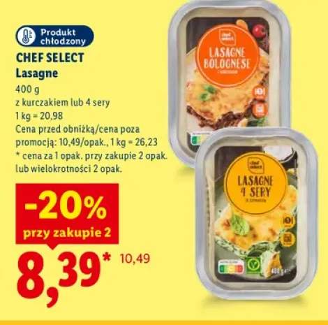 Lasagne 4 sery Chef Select +1 wariant