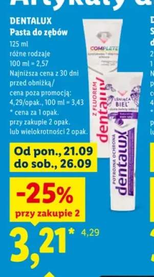 Pasta do zębów Dentalux