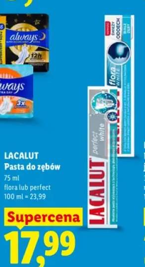 Pasta do zębów Lacalut flora +1 wariant