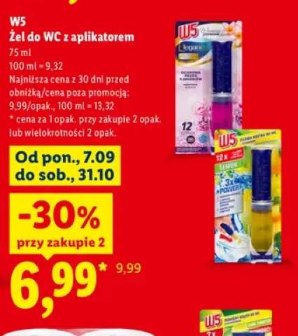 Żel do WC z aplikatorem Elegance W5 +1 wariant