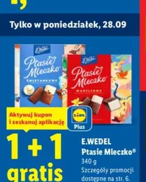 Ptasie Mleczko śmietankowe E.Wedel +1 wariant