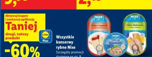 Konserwy rybne Nixe +3 warianty