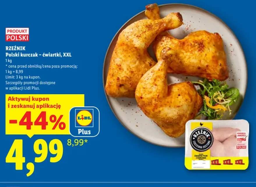 Polski kurczak ćwiartki XXL Rzeźnik