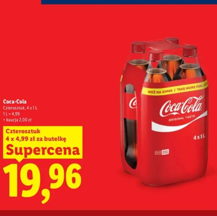 Napój gazowany Coca-Cola 4-pak
