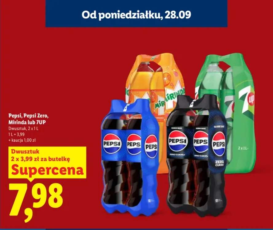 Napój gazowany Pepsi 2-pak +3 warianty
