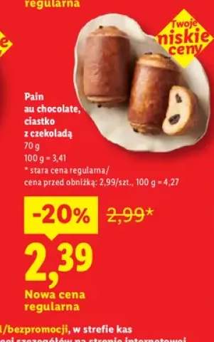 Pain au chocolate ciastko z czekoladą