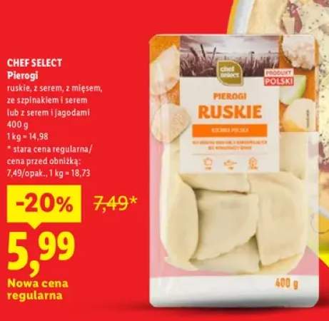 Pierogi ruskie Chef Select +4 warianty