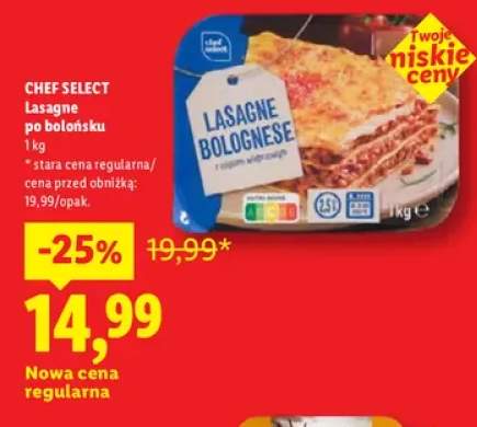 Lasagne po bolońsku Chef Select