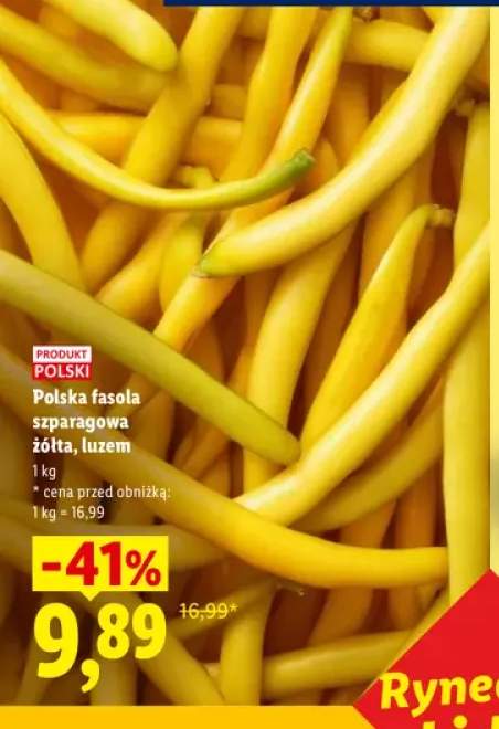Fasola szparagowa żółta polska Ryneczek Lidla