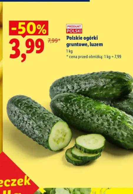 Ogórki gruntowe polskie Ryneczek Lidla
