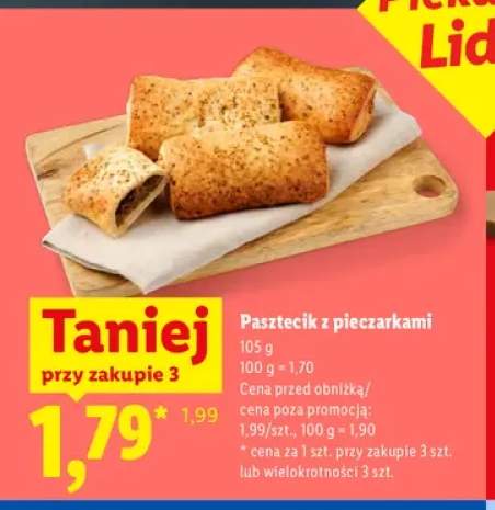 Pasztecik z pieczarkami Piekarnia Lidla