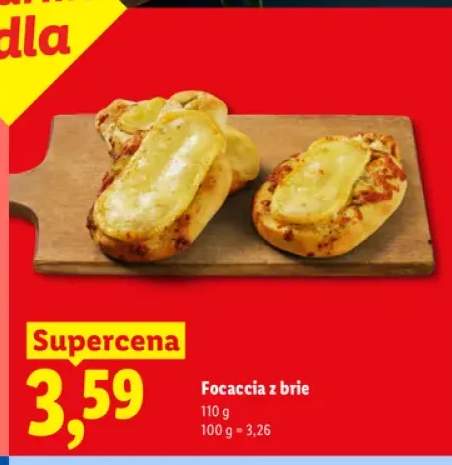 Focaccia z brie Piekarnia Lidla