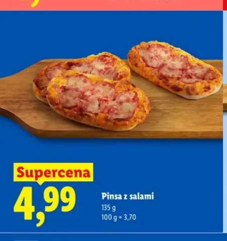 Pinsa z salami Piekarnia Lidla