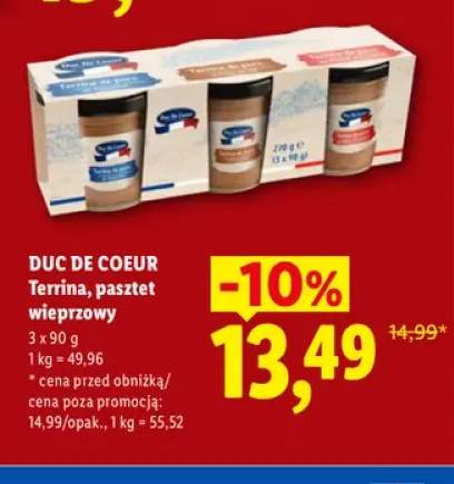 Terrina pasztet wieprzowy Duc De Coeur