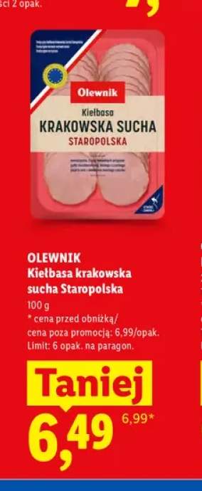 Kiełbasa krakowska sucha Staropolska Olewnik
