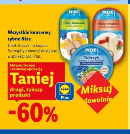 Konserwy rybne Nixe +3 warianty