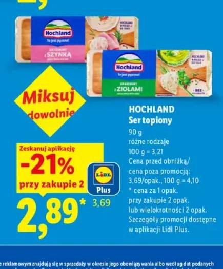 Ser topiony z szynką Hochland +3 warianty
